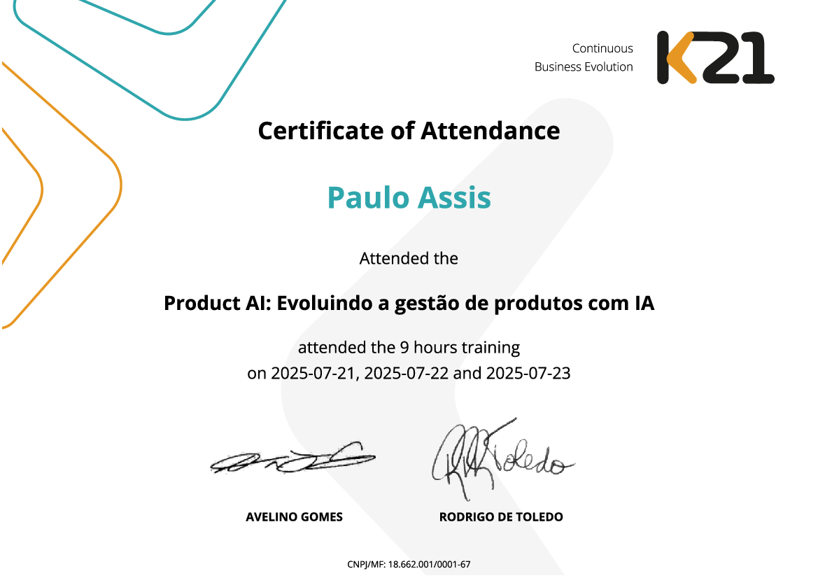 Certificado K21